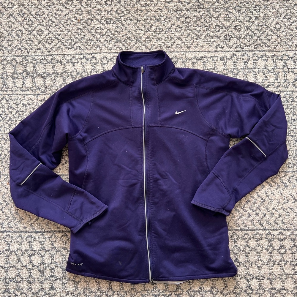 Womens nike running zip up pullover | Medium